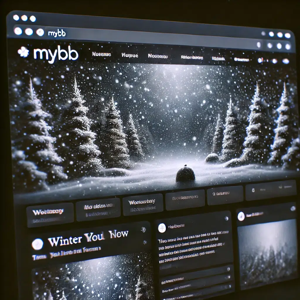 MyBB Kar Yağdırma Eklentisi – Forumunuza Kış Büyüsü Katın! MyBB Kar Yağdırma Eklentisi – Forumunuza Kış Büyüsü Katın!