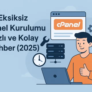 Makale başlığına ait öne çıkarılan görsel: Eksiksiz cPanel Kurulumu: Hızlı ve Kolay Rehber (2025) Makale başlığına ait öne çıkarılan görsel: Eksiksiz cPanel Kurulumu: Hızlı ve Kolay Rehber (2025)