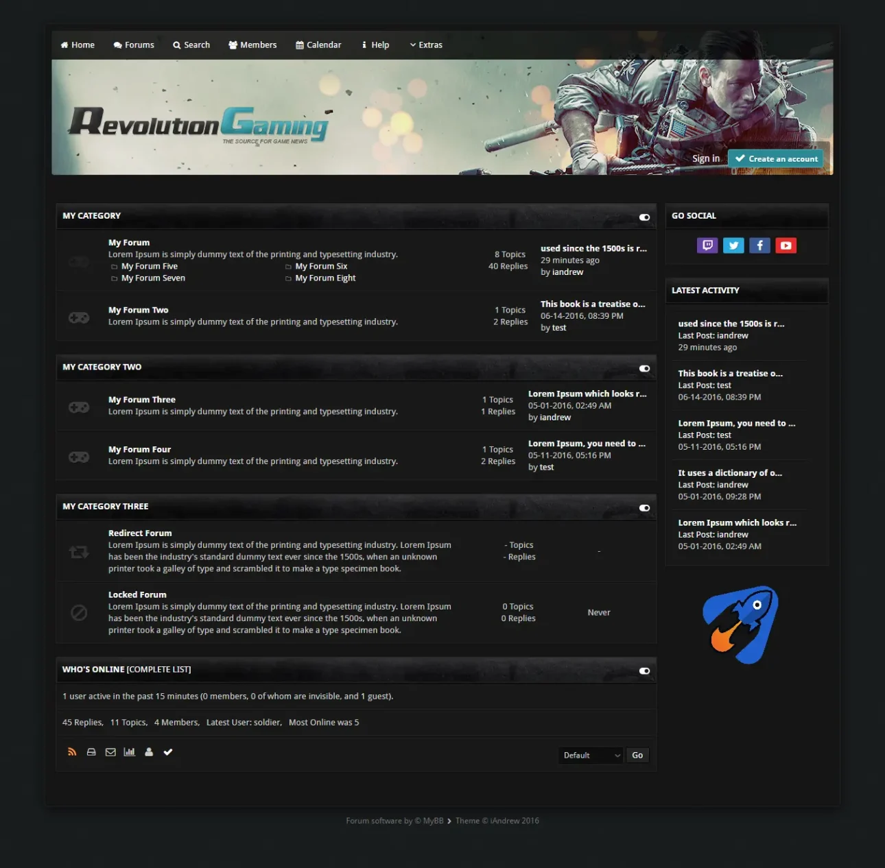 MyBB Oyun Teması Ücretsiz 2025 (Revolution Gaming) MyBB Oyun Teması Ücretsiz 2025 (Revolution Gaming)