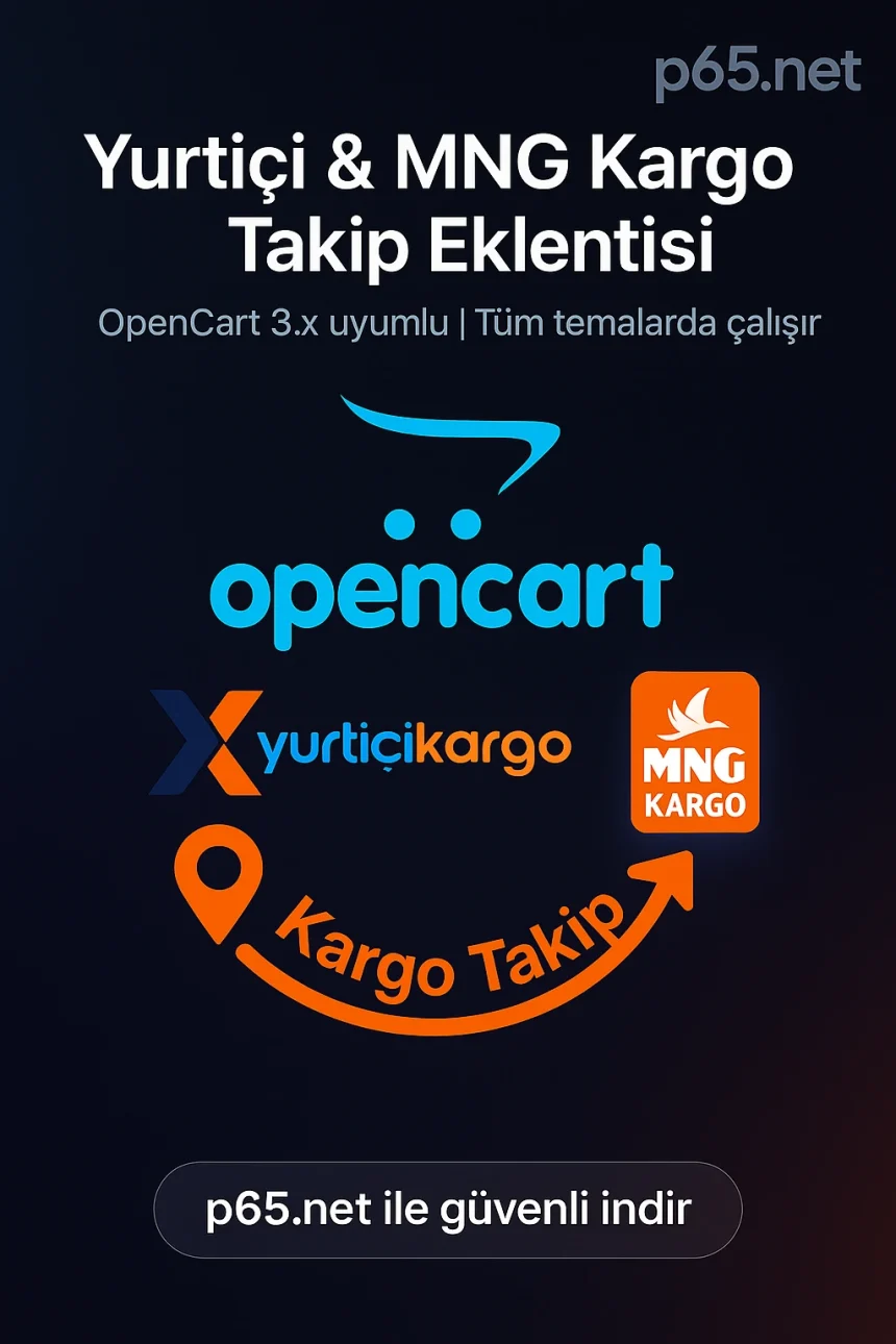 OpenCart Yurtiçi & MNG Kargo Takip Eklentisi [2025]