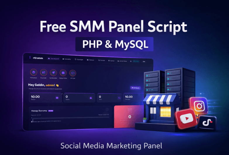 SMM Panel Scripti – Ücretsiz Sosyal Medya Bayilik Paneli