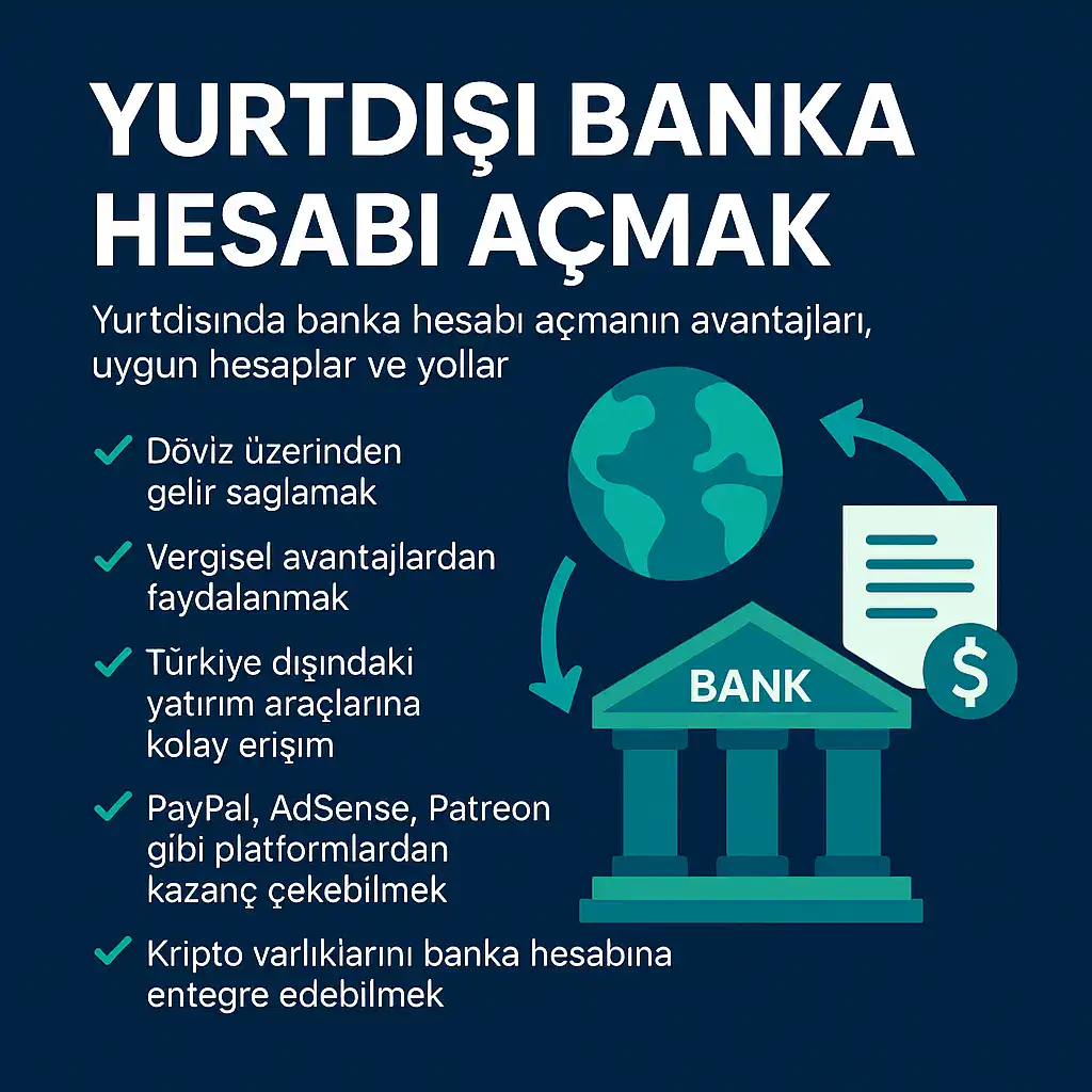 Yurtdışı Banka Hesabı Açmak (2025) – Türkler İçin En Kapsamlı Rehber Yurtdışı Banka Hesabı Açmak (2025) – Türkler İçin En Kapsamlı Rehber